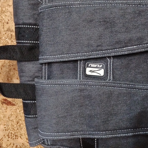 Vintage Fubu Black Denim Backpack - Picture 7 of 10